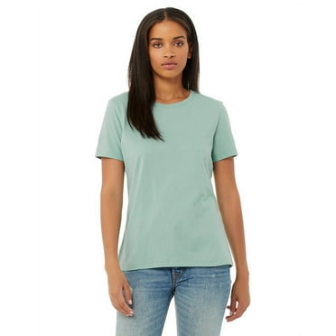 Ladies' Relaxed Jersey Short-Sleeve T-Shirt - DUSTY BLUE - 3XL