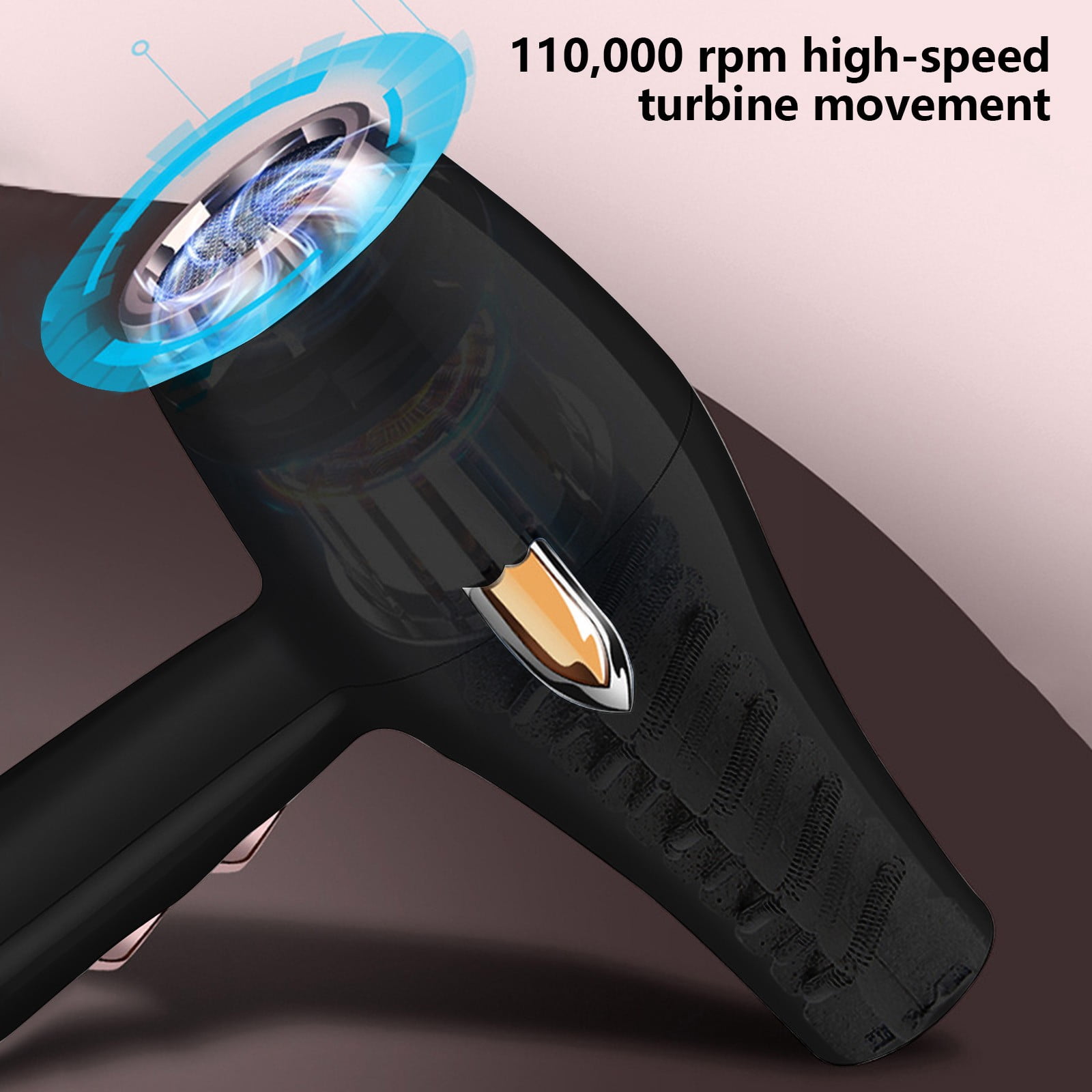 Household High Power Hair Dryer, Blue Light Salon Hair Dryer with Hot and Cold Settings, Compact, Portable and Fast Drying for Smooth Hair Styling