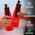 thumbnail image 7 of Neoprene Beer Bottle Cooler Sleeve With with Stitched Fabric Edges,Zipper Bottle Jackets, Keeps Beer Cold and Hands Warm For 330ml Standard Beer Bottles Outdoor Party Red, 7 of 7