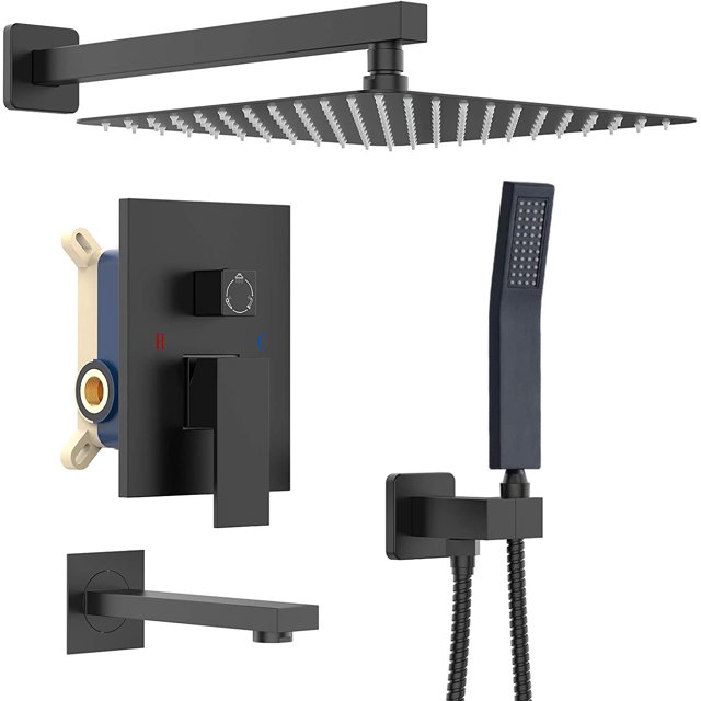 CES Shower System with Waterfall Tub Spout 3Function Shower Faucet Set