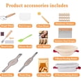 thumbnail image 2 of Bread Proofing Basket Set – Pastry Tool & Sourdough Starter Kit for Homemade Bread, 9" Round & 10" Oval Sourdough Baskets with Baking Tools, 2 of 7