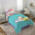 thumbnail image 5 of Squishmallows Kids 4 Piece Teal Purple Reversible Comforter, Bed in a Bag, Twin, 5 of 6