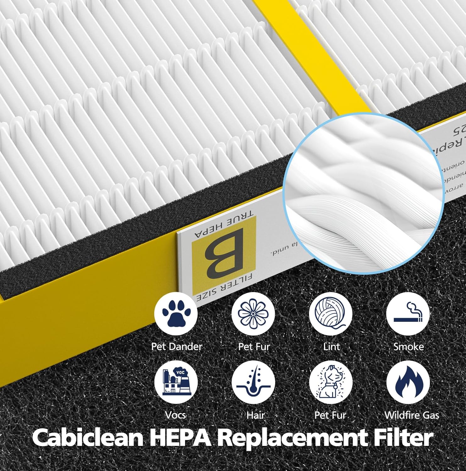 12 Piece FLT4825 HEPA Filter B Replacement Compatible With Guardian Air Purifier AC4825