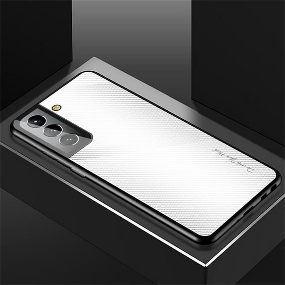 for Samsung Galaxy A54 5G Case, Samsung A54 5G Cover with 9H Tempered Glass Backplane Shock Absorption TPU Bumper & Solid PC Heavy Duty Full Body Protection Cover, White