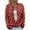 Red, variant on Chunky Cardigan Sweaters for Women, Comdrip Women's Open Front Cardigans Cute Flower Print Sweaters Crew Neck Button Down Trendy Fall Tops Coat Womens Cardigan Sweaters Purple XL