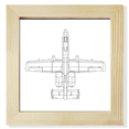 thumbnail image 1 of Armes d'Aéronefs Militaire Carré Tableau Mur Tableau Présentoir, 1 of 3