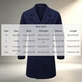 thumbnail image 3 of Maqroz Mens Long Double Breasted Trench Coat Notch Lapel Collar Winter Warm Overcoat Casual Business Formal Outerwear Heavyweight Classic Long Jacket, (Navy,XXL), 3 of 8