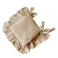 thumbnail image 6 of koolsoo Chair Cushion with Ties 40x40cm Cotton Filling Soft Comfortable Ruffles Seat Mat Seat Cushion for Farmhouse Home Wedding Decoration brown, 6 of 8