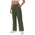 thumbnail image 2 of TaTaai Women's Casual Solid Corduroy Long Pants Elastic Waist Sweatpants with Pockets Soft Thick Fabric Daily Wear Trousers Gift, 2 of 4