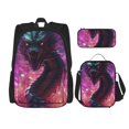 thumbnail image 1 of Balery Neon Futuristic Dragon Mochila Escolar 3 en 1 para Niños - Mochila Resistente con Lonchera Térmica y Estuche - Mochila Escolar para Niños y Niñas, 1 of 7