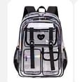 thumbnail image 3 of Gaexia Backpacks,Jelly Transparent Backpack for Students, Large Capacity Casual Daypack for School Commute Travel, Clear Backpack, 3 of 5