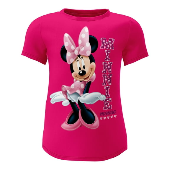 Disney Minnie Pink Youth Fashion Top, (Girl's) XS-L