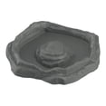 thumbnail image 2 of Plato de agua para tortugas, cuenco de baño para reptiles, decoración de piscina, adorno de acuario, plato de alimentación para reptiles, camaleón, gris M, 2 of 8
