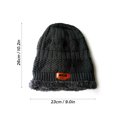thumbnail image 2 of Gorro Cálido Tejido Beanie Invierno Sombrero de felpa Mujeres Hombres Deportes Cabeza Calentador Sen LIWEI Gorro, 2 of 4