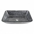 thumbnail image 1 of Vigo VG07085 Rectangular Titanium Glass Vessel Bathroom Sink, 1 of 5