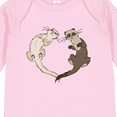 thumbnail image 4 of Inktastic Cute Ferret Heart Boys or Girls Long Sleeve Baby Bodysuit, 4 of 5