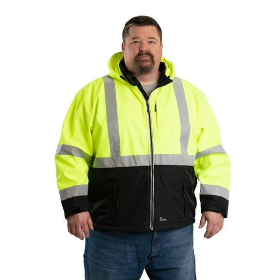 Hi Vis Class 3 Hooded Softshell Jacket