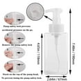 thumbnail image 2 of 2 Pcs Foaming Pump Bottles,15 Oz Foam Soap Dispenser for Bathroom & Kitchen, Plastic Pump Bottle Container for Liquid Soap,Foam Pump Bottle for Bathroom Vanities, Kitchen Sink, Hospital, Clinic, 2 of 7