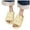 Yellow, variant on Memory Foam Slippers for Women Cute Rabbit Plush House Slippers Open Toe Slip on Shoes
