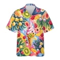 thumbnail image 4 of Camisa hawaiana con estampado 3D de helado abstracto para hombre, camisas hawaianas con estampado de paletas de dibujos animados, blusas casuales holgadas, blusas de manga corta, 4 of 4