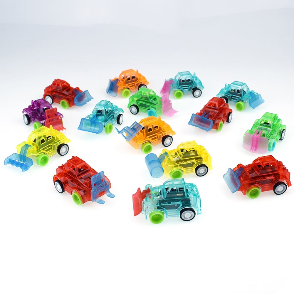 10 pieces/sets of new plastic children colorful transparent pull back