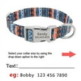 thumbnail image 2 of Pet Artist Nylon Cotton Personalized Dog Collar Pet Nameplate Custom Engrave ID Tag Collars, 2 of 9