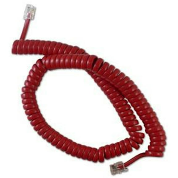 GCHA444025-FWH / Handset Cord-Color:Red,Size:12