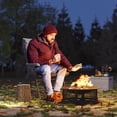 thumbnail image 2 of Outsunny High Back Camping Chair, Padded Folding Chair with Side Pockets, 2 of 10