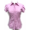 thumbnail image 5 of Womens Stretch Woven Button Down Short Sleeve Shirt, 5 of 12