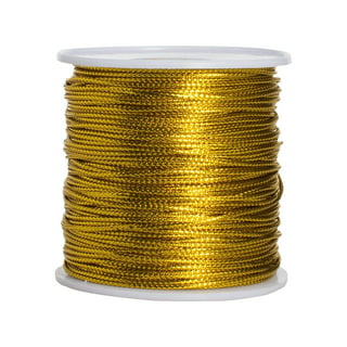 Cotton Bakers Twine, 328 Feet 2mm Metallic Gold Twine String for