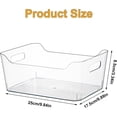 thumbnail image 2 of Paquete de 3 cajas de almacenamiento transparentes apilables con asas, organizador de despensa, contenedores de almacenamiento y contenedores organizadores, contenedores multiusos para el hogar, 2 of 4