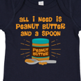 thumbnail image 4 of Inktastic Peanut Butter Spoon Boys or Girls Baby Bodysuit, 4 of 5