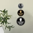 thumbnail image 2 of Circle Dust Mask Must Be Worn Sign (Black) - Small, 2 of 4