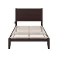 thumbnail image 4 of AFI NoHo 14" Full Wood Platform Bed Frame with Modern Panel Headboard, Espresso, 4 of 7