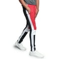 thumbnail image 6 of G-Style USA Men's Hip Hop Slim Fit Track Pants - Athletic Jogger Colorblock Knee Side Stripe - Red - X-Large, 6 of 6
