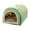 Green, variant on Fnochy Dog Bed House - 2-in-1 Indoor Pet Retreat for Cats & Small Dogs - Removable Washable Cover & Non-Slip Base - Cozy Tent & Bed Combo for Ultimate Comfort