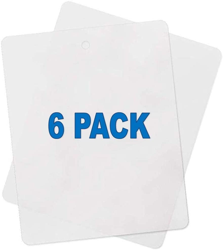 6 Pack Of LARGE LightWeight Clear Flexible 12 X 15 Inch Chopping Mats