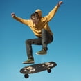 thumbnail image 6 of 44"x10" Skateboard Grip Tape Protector Sheets Nonslip Protection Griptape Sheet for Outdoor Sports Moon Phases with Flowers and Stars, 6 of 7