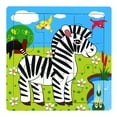 thumbnail image 1 of Blocs de Construction Intellectuels pour Enfants 5 Pcs, Insectes, Véhicules, Casse-Tête Cognitifs (Zèbre), 1 of 5
