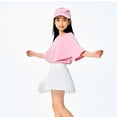 thumbnail image 3 of HUANBAI Children's Summer Clothing For Girls Solid Color Athletic Quick Drying Skirt Tennis Skirt Kids Casual Versatile Pleated Skirt Pants For Ages 5 14 A-line Sundress 160, 3 of 9