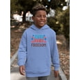 thumbnail image 2 of Faith Family Freedom Neons Hoodie Juniors -Image by Shutterstock,  Small, 2 of 4