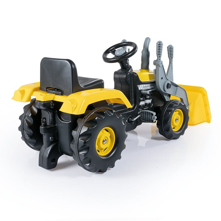 DOLU Kids Pedal Tractor and Excavator Ride On Toy with Adjusting