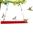 thumbnail image 4 of Exclusive Deal,Hummingbird Feeder With Hole Birds Feeding Red Pipe Easy to Use,PENDANE,Red, 4 of 8