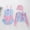 Blue, variant on Toddler Swimsuit Girl Size 2-4Y Print Thin Strap One Piece Swimsuit with Swimsuit Jacket Swim Cap 3 Piece Girls Bathing Suits