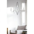 thumbnail image 2 of Cal Lighting Norwich 5-Light Diamond Shaped Metal Chandelier in Chrome, 2 of 5