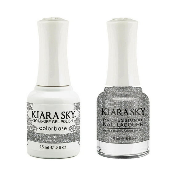 Kiara Sky Professional Soak off Gel & Matching Nail Lacquer, 501 KNIGHT