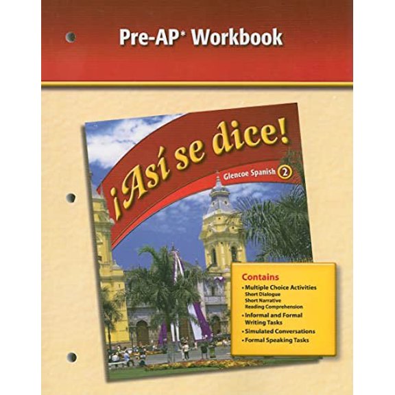 Pre-Owned Asi Se Dice!, Glencoe Spanish 2, Pre-AP Workbook (Paperback)