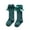 Dark Green, variant on Gureui Newborn Infant Toddler Baby Girls Socks, Casual Solid Color Bow Decor Below Knee Stockings Breathable Clothing Accessory