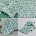 thumbnail image 4 of Gogreen Luxury Printed Quilt Set Queen Size, Lightweight Comforter Set, Oversized Bedspread Coverlet Quilted Bedding Set, with 2 Matching Pillowcases, for All Season, 4 of 9