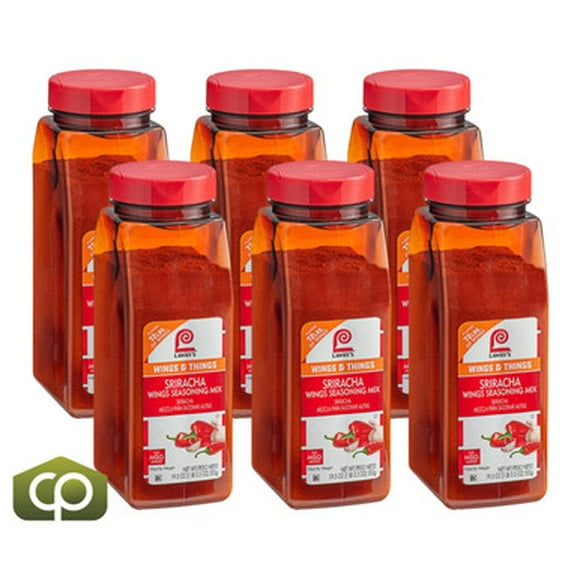 Lawry's Sriracha Wing Seasoning Mix, 19.5 oz. - 6/Case - Spicy Flavor